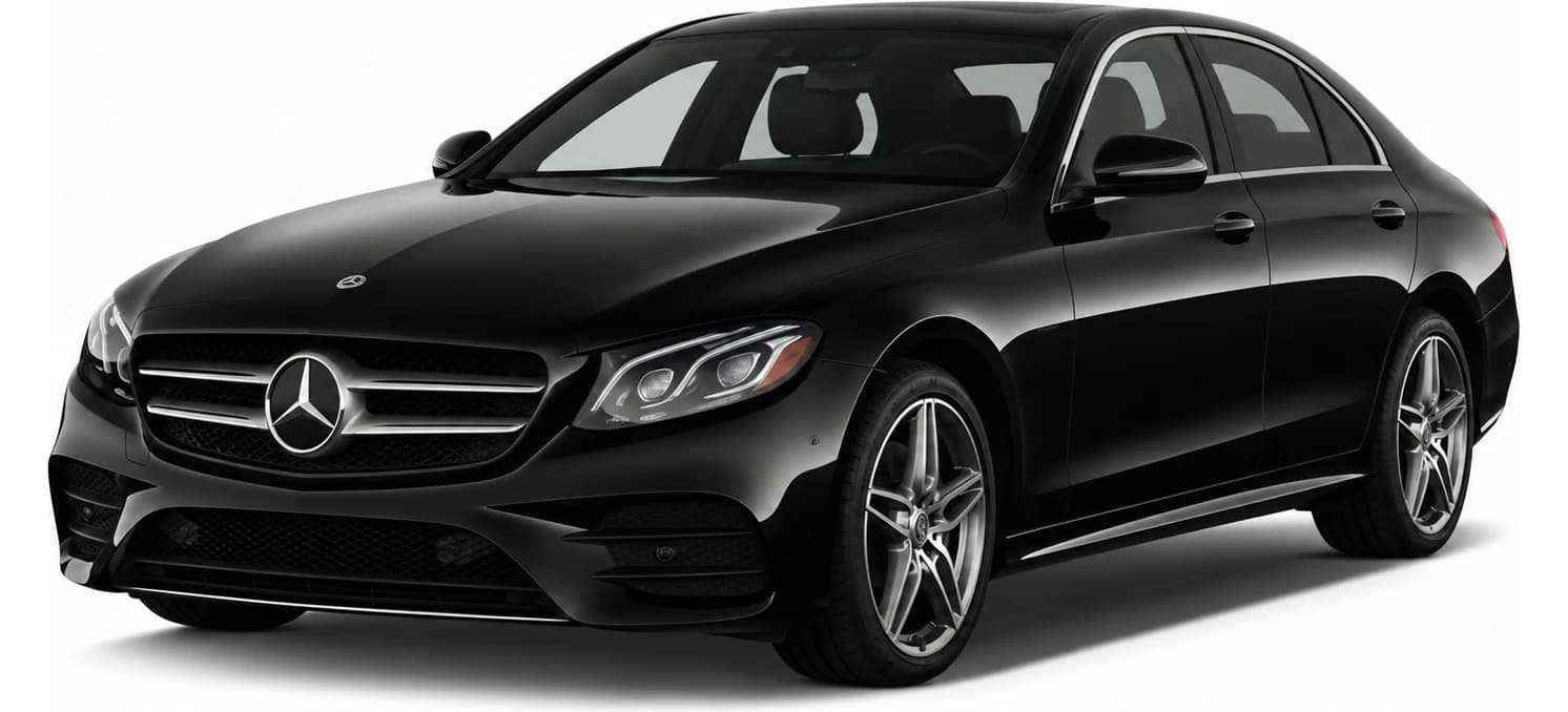 Luxury Sedan — a Mercedes-style executive sedan in the Luxe Elite Transportation fleet, up to 3 passengers, used for Temecula wine tours and flat-rate LAX, SNA, LGB and BUR airport transfers